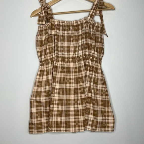 Anthropologie Faithfull The Brand Moretta Top - Lori Check Print - Picture 5 of 12